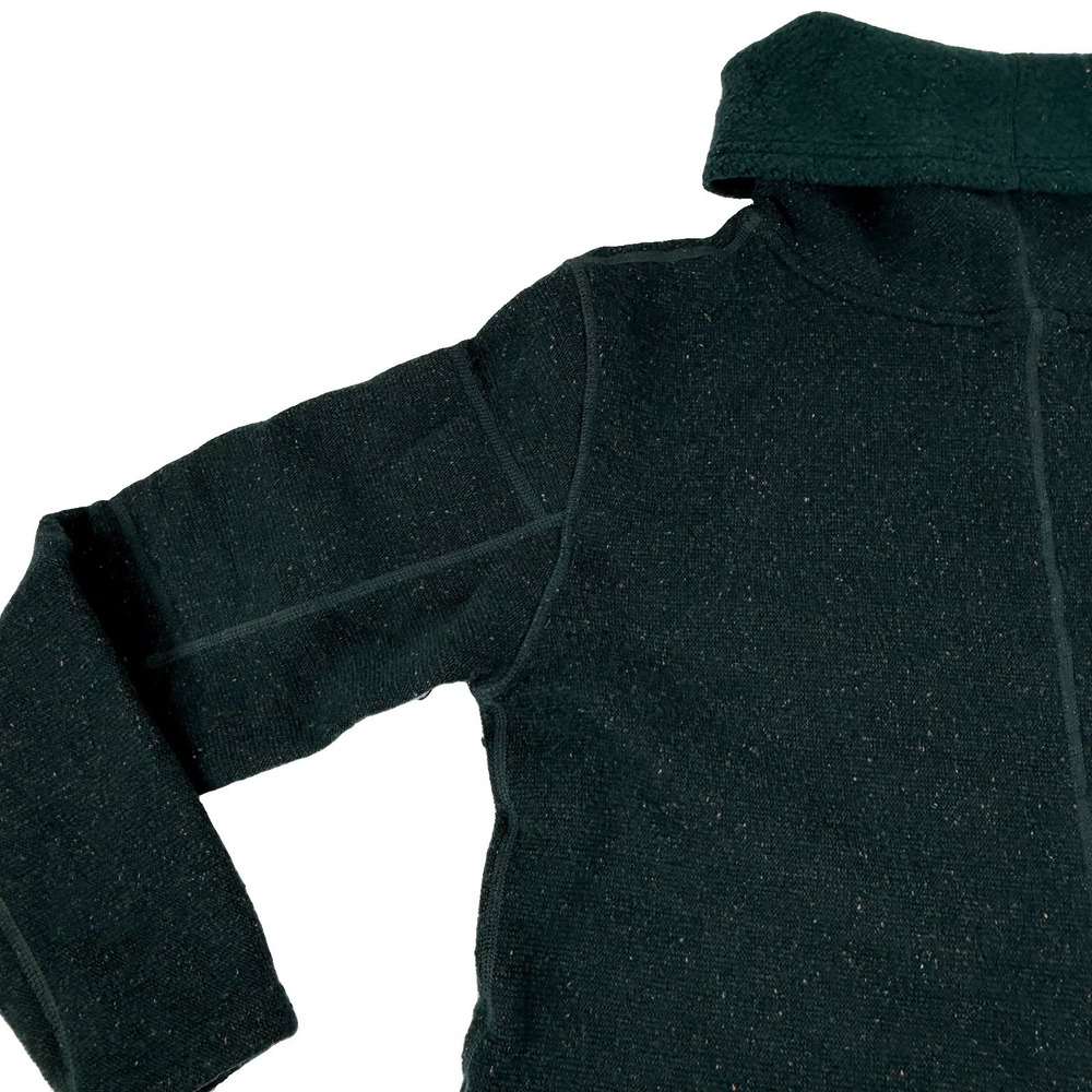 Smartwool Hudson Trail Pullover Fleece Cowl Neck Sweater Green Women's XL NWOT - Picture 9 of 12